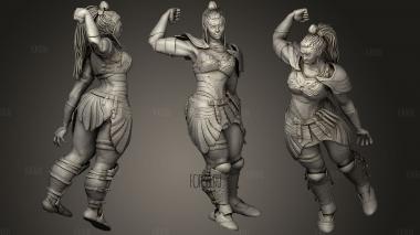 Orc Female1 fixed stl model for CNC